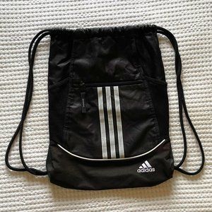 Adidas Drawstring Bag with Water Bottle Pockets